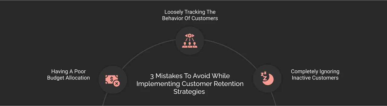 3 mistakes to avoid while implementing customer retention strategies dark