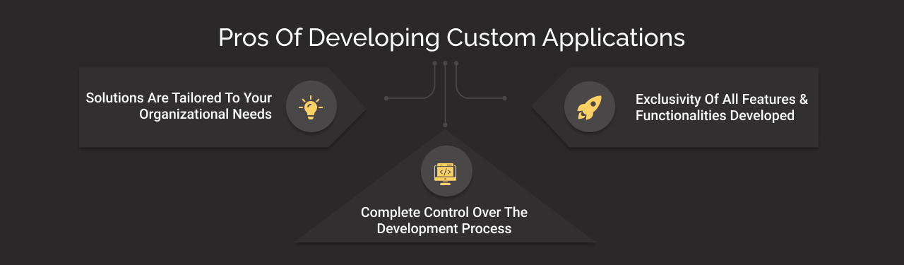 benefits of Custom development dark
