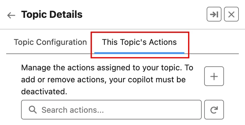Click the Topic Action Tab Img
