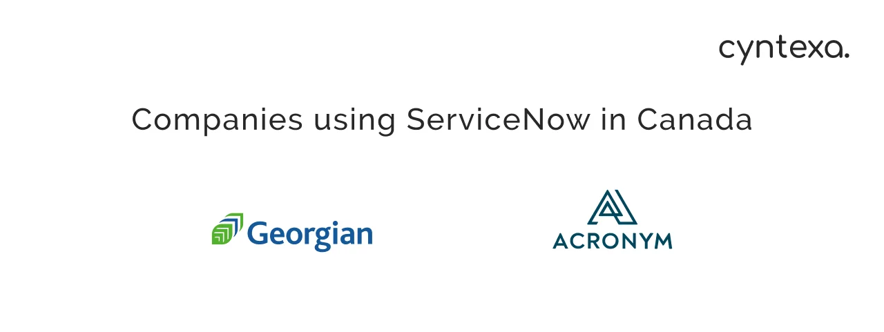 companies using ServiceNow in Canada light