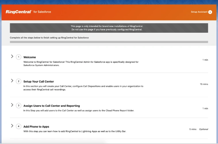 Configure RingCentral Salesforce integration