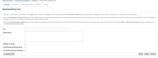 create a new inventory