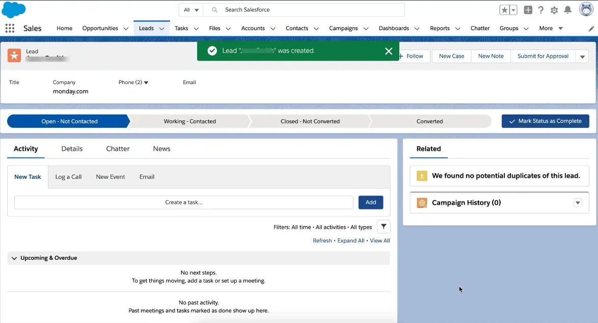 Display new items in Monday board