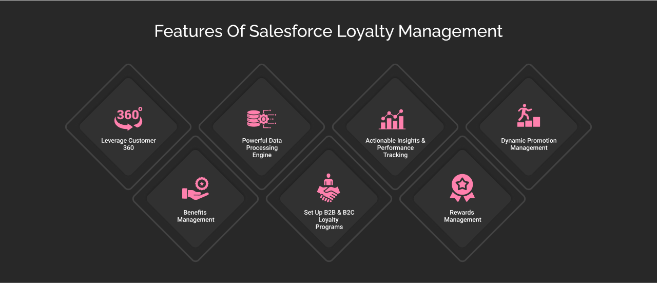 Features of salesforce loyalty management dark