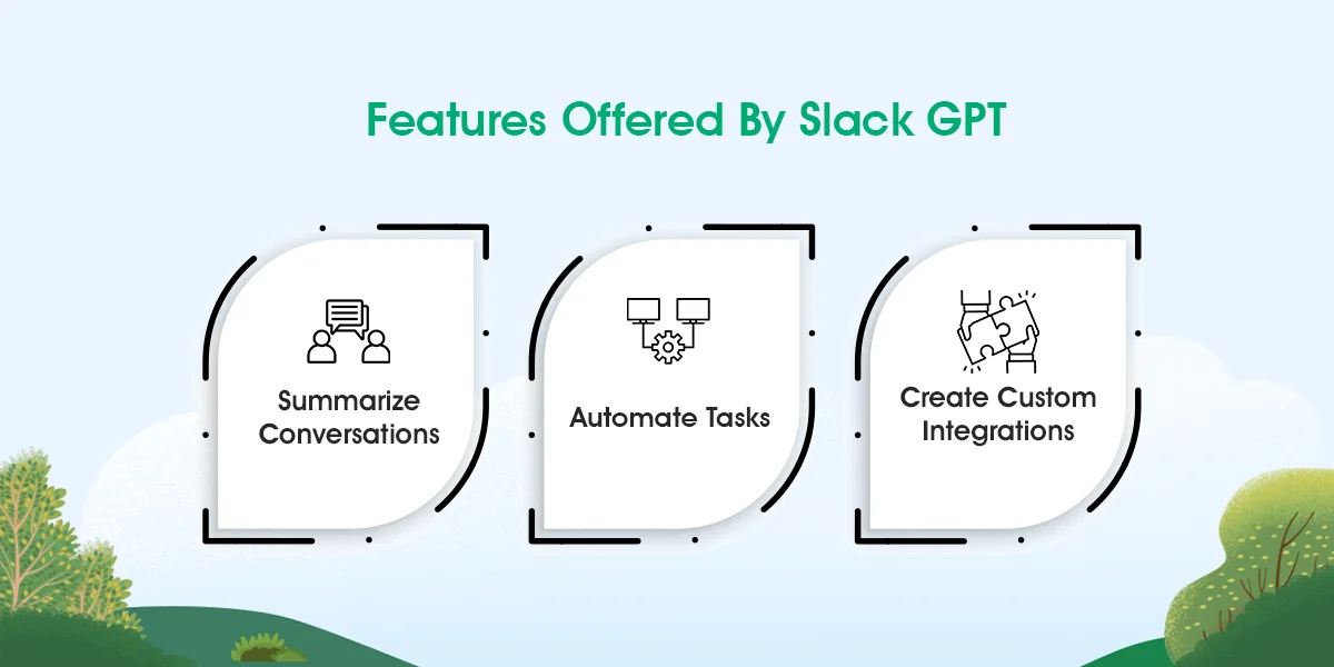 features offered by Slack  GPT