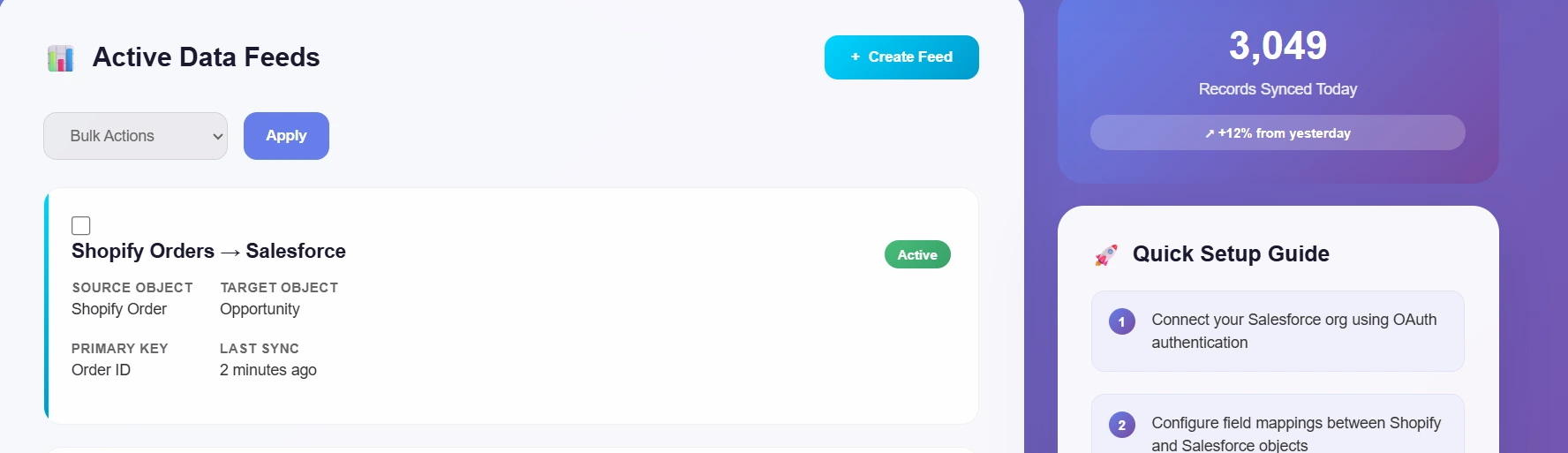 An Image for data feed creation
