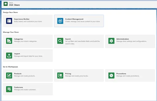 Finally we have set up a
D2C Store