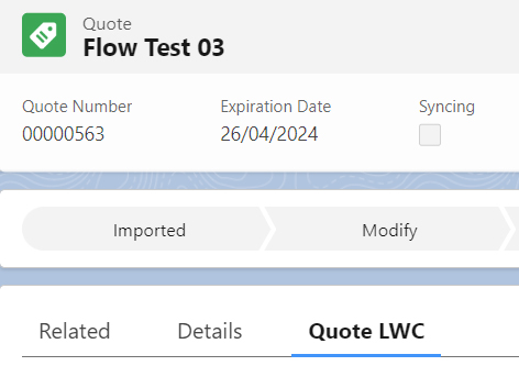 Quote Flow Test