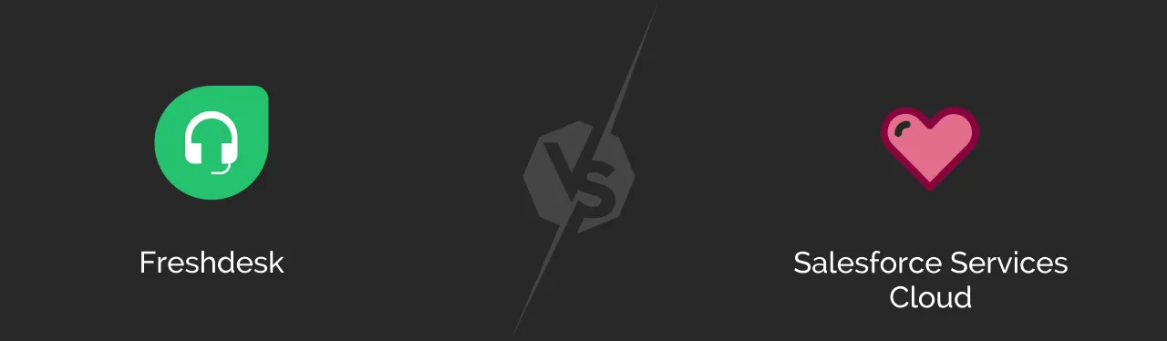 Freshdesk vs Salesforce Service Cloud dark