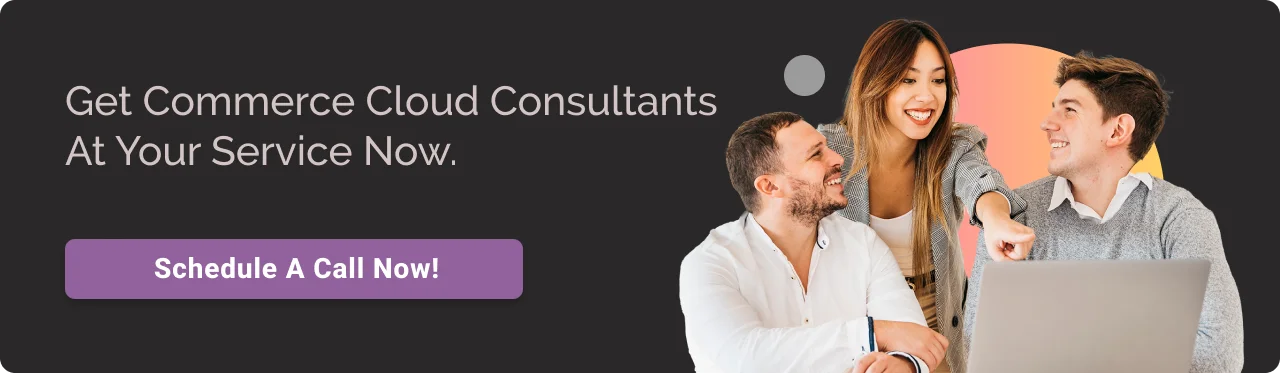 Get in Touch with Commerce Cloud Consultant Dark