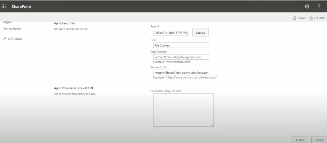 Granting permission for this newly created site