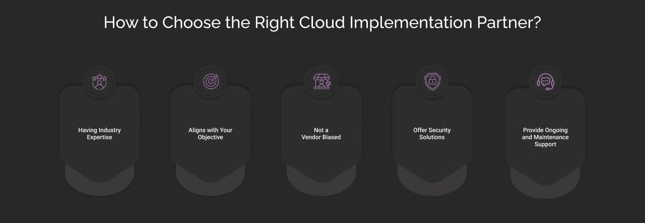 How to Choose the Right Cloud Implementation Partner Dark Img