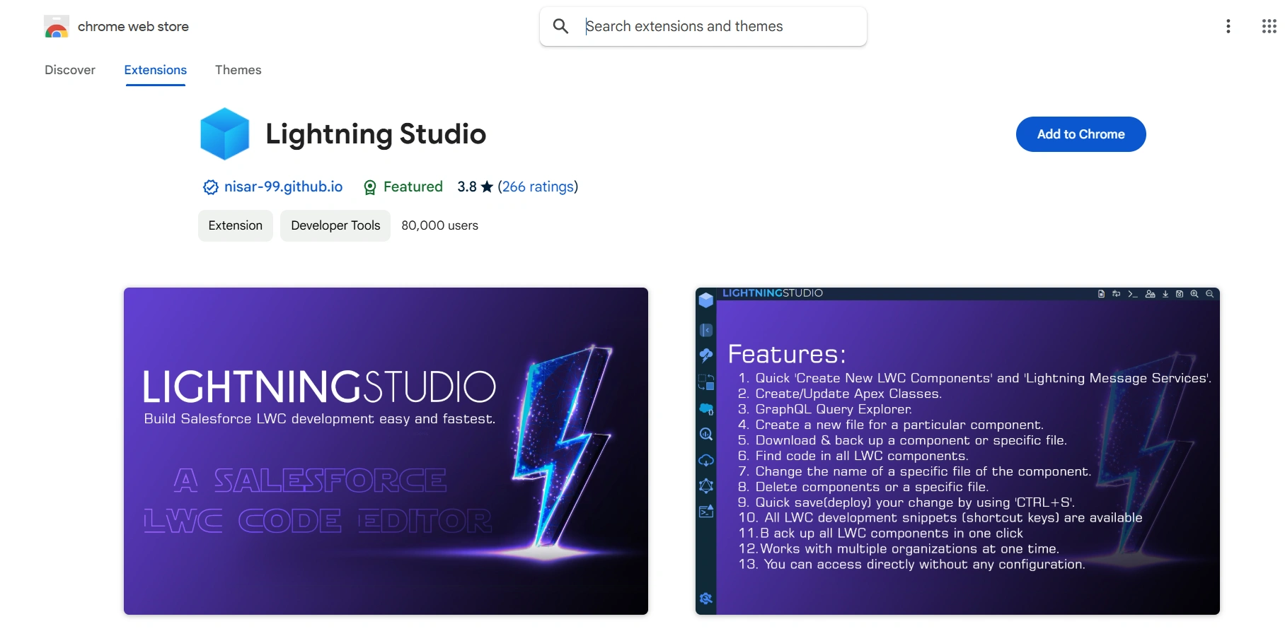 Lightning Studio Chrome Extension Img