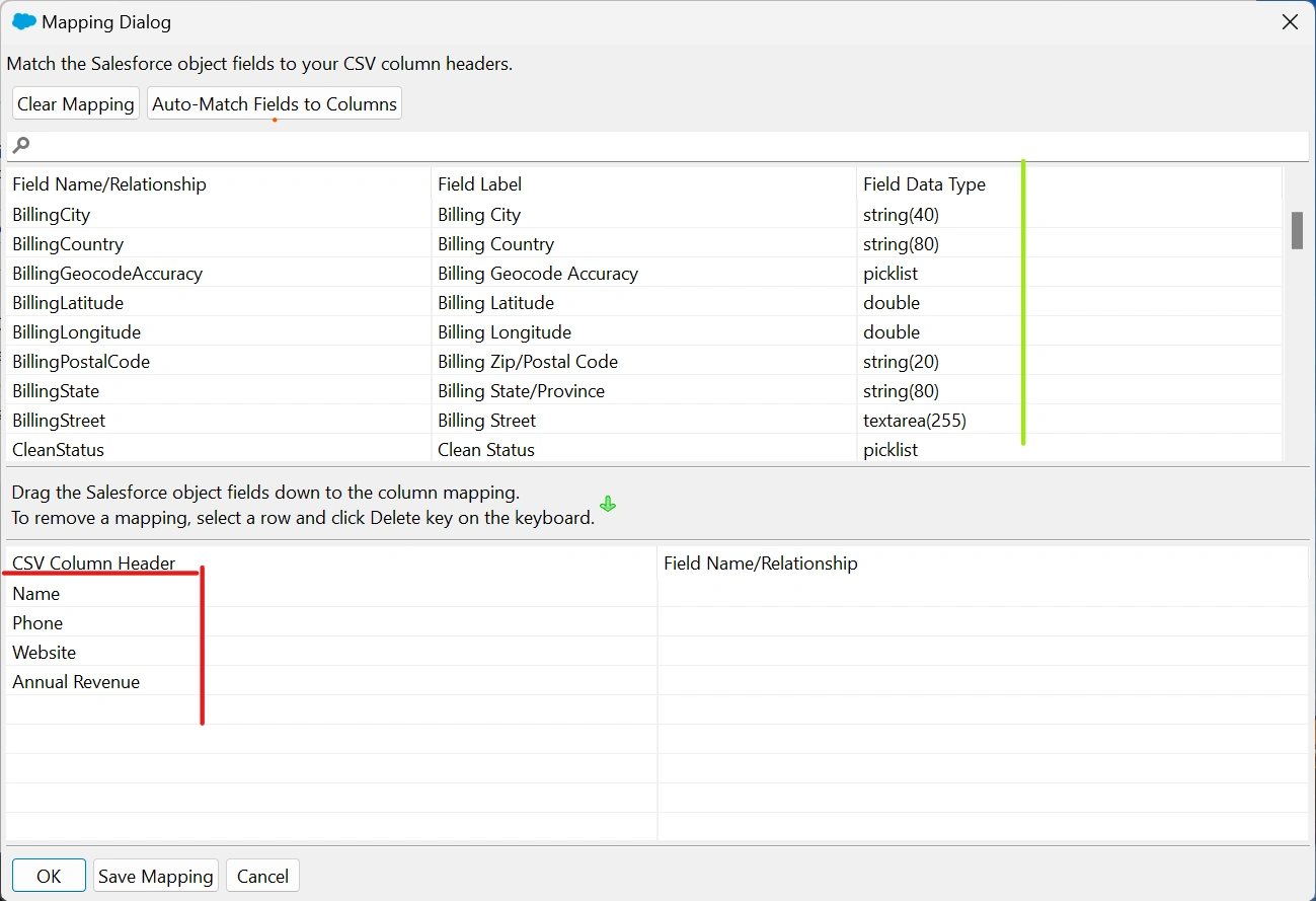 Mapping Objects Debug
