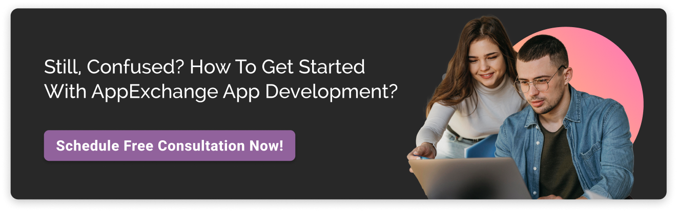 salesforce Appexchange development services CTA dark