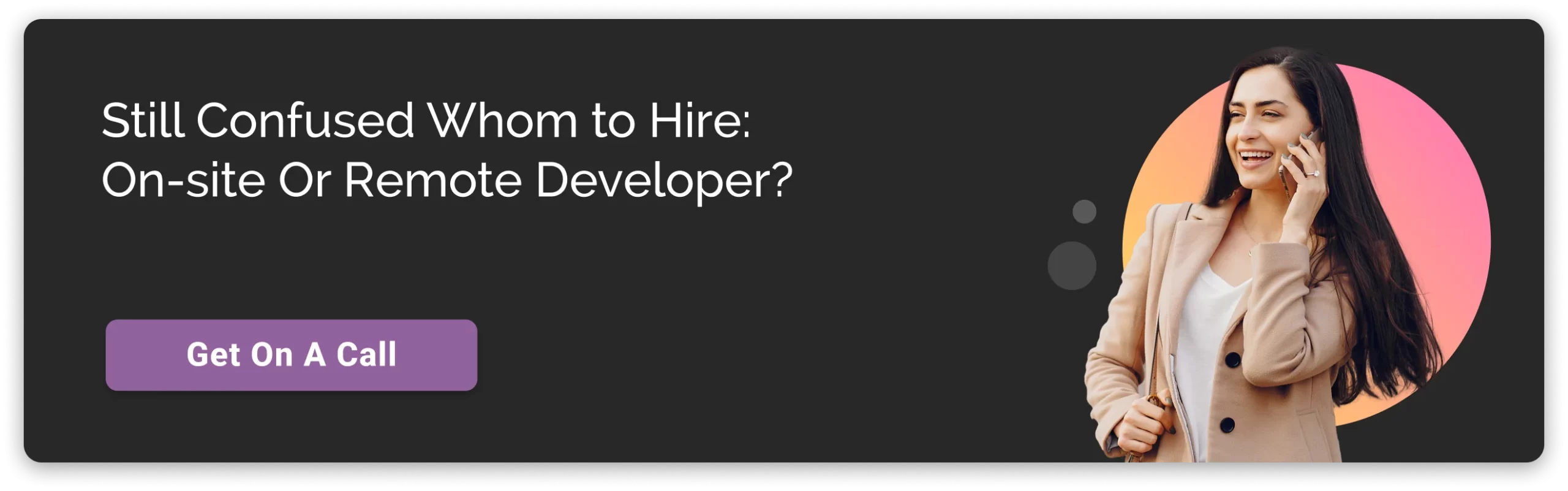 on site or remote developer cta dark