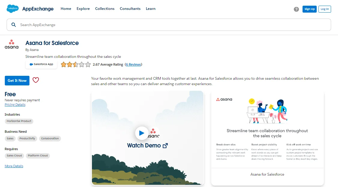open the salesforce appExchange