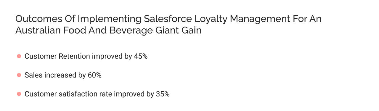 Outcomes of Implementing Salesforce Loyalty Management