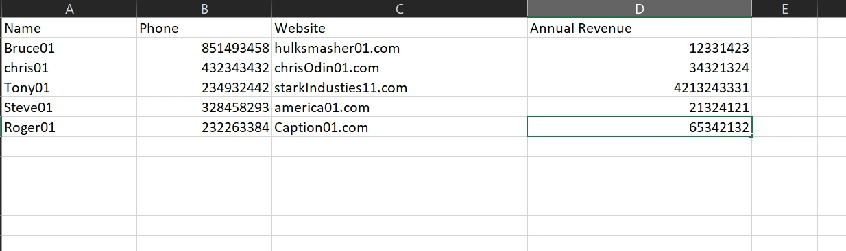 Prepare Data in CSV format