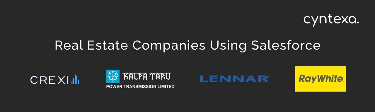 real estate companies using Salesforce dark mode image