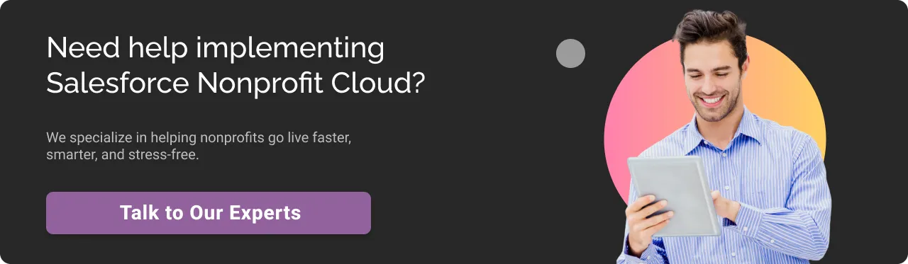Salesforce Nonprofit Cloud cta