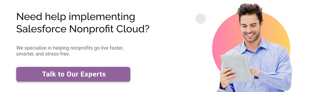 Salesforce Nonprofit Cloud cta light