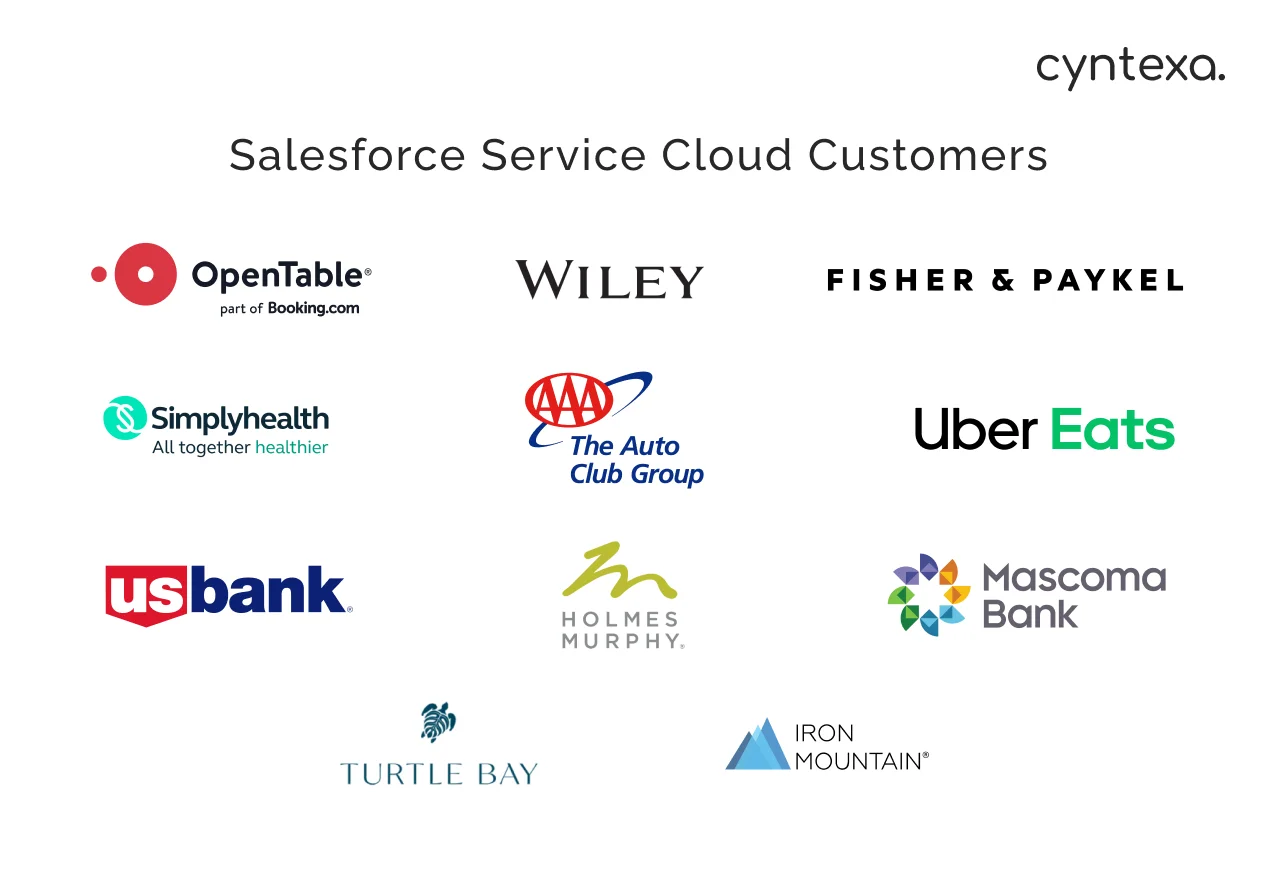 Salesforce service cloud customers