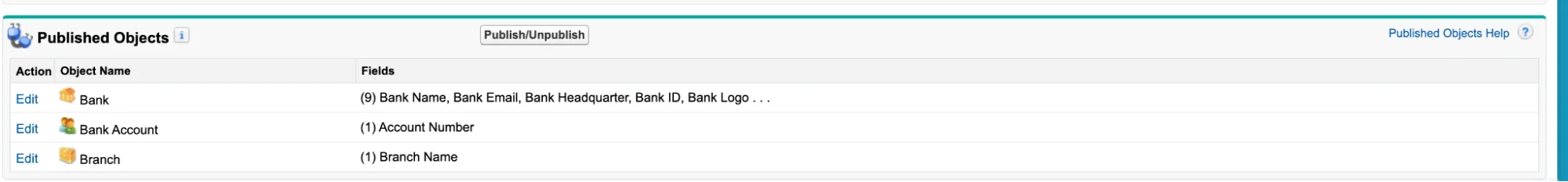 Select the fields that you want to send between Orgs