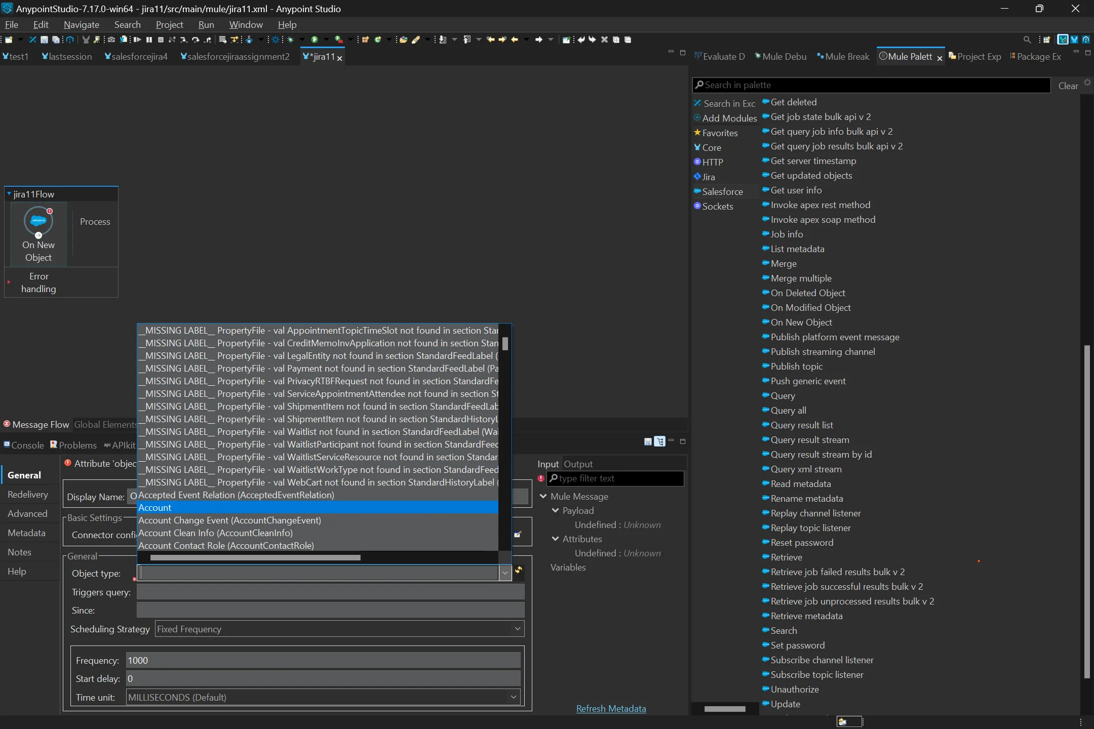 Select the Object on which you want to work