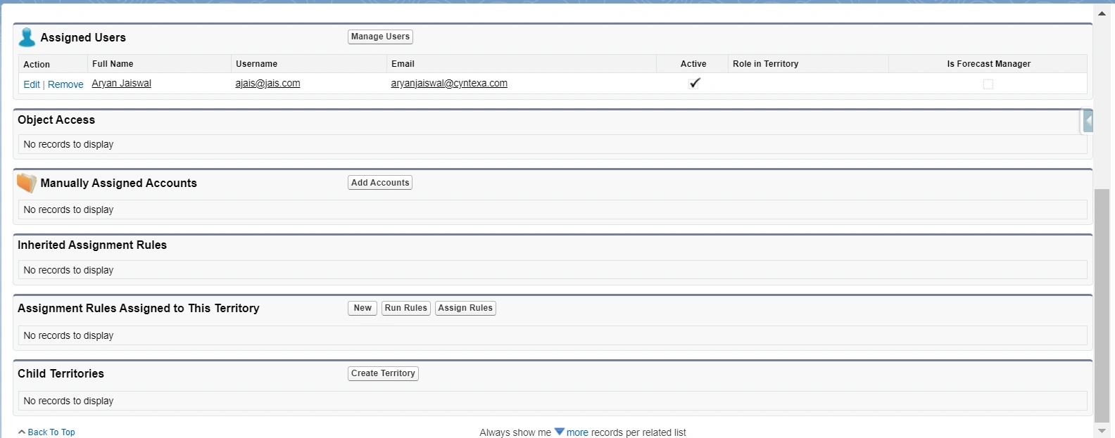 Select The Territory You Want To Create Rules