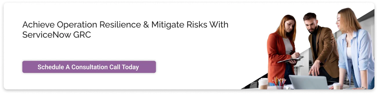 ServiceNow GRC call to action