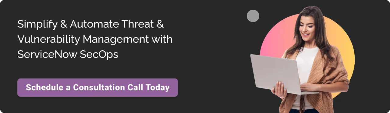 ServiceNow Security Operations call to action image