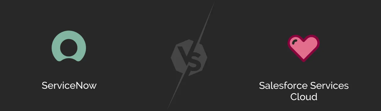 ServiceNow vs Salesforce Service Cloud dark