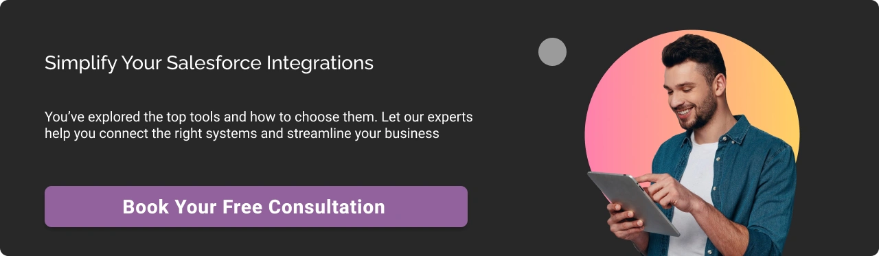 Simplify Your Salesforce Integration Dark Img