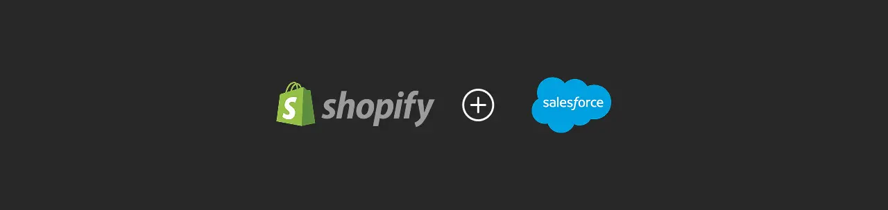 Shopify Salesforce Integration Visual Dark Image