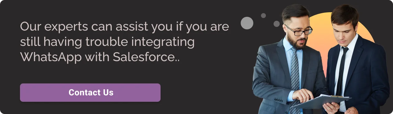 integrate salesforce with whatsapp cta integrate salesforce with whatsapp cta